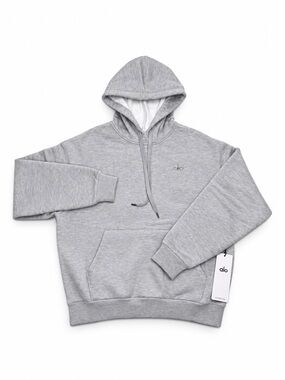 ALO Yoga Accolade Hoodie Heather Grey Medium NWT